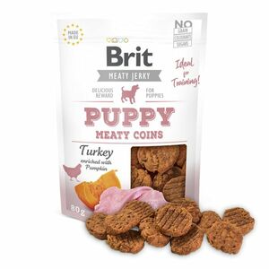 BRIT Jerky Puppy Turkey Meaty Coins maškrty pre šteňatá 80 g vyobraziť