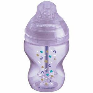 Tommee Tippee Closer To Nature Anti-colic Advanced Baby Bottle dojčenská fľaša Slow Flow Purple 0m+ 260 ml vyobraziť