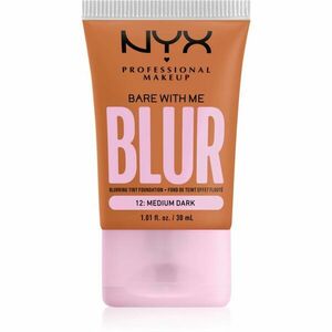 NYX Professional Makeup Bare With Me Blur Tint hydratačný make-up odtieň 12 Medium Dark 30 ml vyobraziť