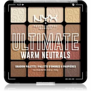 NYX Professional Makeup Ultimate Shadow Palette očné tiene odtieň Warm Neutrals 16x0, 8 g vyobraziť