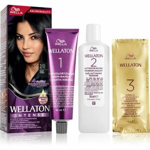 Wella Wellaton Intense permanentná farba na vlasy s arganovým olejom odtieň 2/0 Black 1 ks vyobraziť
