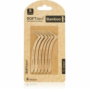 SOFTdent Bamboo Interdental Brushes medzizubné kefky z bambusu 0, 5 mm 6 ks vyobraziť