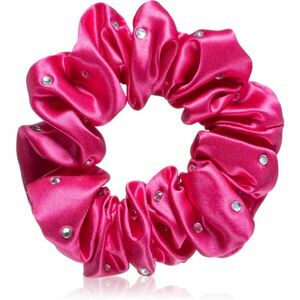 Crystallove Crystalized Silk Scrunchie hodvábna gumička do vlasov farba Hot Pink 1 ks vyobraziť