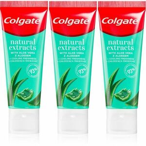 Colgate Natural Extracts Aloe Vera bylinková zubná pasta 3x75 ml vyobraziť