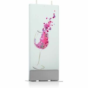 Flatyz Greetings Glass Of Wine dekoratívna sviečka 6x15 cm vyobraziť