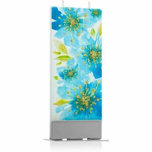 Flatyz Nature Blue Flowers dekoratívna sviečka 6x15 cm vyobraziť
