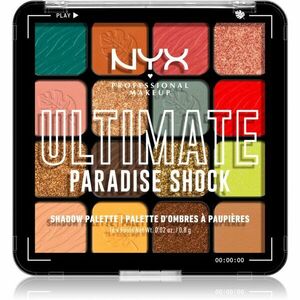 NYX Professional Makeup Ultimate Shadow Palette očné tiene odtieň Paradise Shock 16 ks vyobraziť