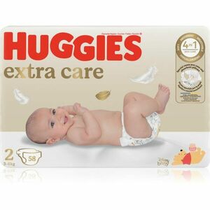 Huggies Extra Care Size 2 jednorazové plienky 3-6 kg 58 ks vyobraziť