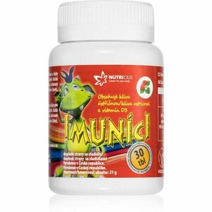 Nutricius Imuníci hliva ustricová + vitamín D tablety pre normálnu funkciu imunitného systému, stavu kostí a činnosť svalov pre deti 30 tbl vyobraziť
