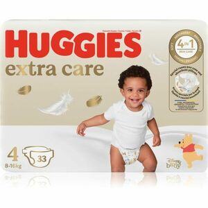 Huggies Extra Care Size 4 jednorazové plienky 8-16 kg 33 ks vyobraziť