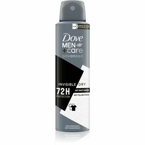 Dove Men+Care Antiperspirant antiperspirant proti bielym a žltým škvrnám 72h Invisibile Dry 150 ml vyobraziť