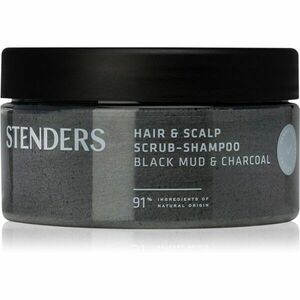 STENDERS Black Mud & Charcoal čistiaci peeling na vlasy a vlasovú pokožku 300 g vyobraziť