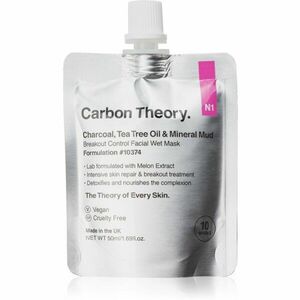Carbon Theory Charcoal, Tea Tree Oil & Mineral Mud intenzívna regeneračná maska pre problematickú pleť, akné 50 ml vyobraziť
