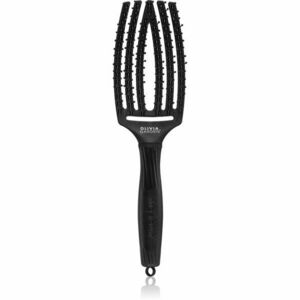 Olivia Garden Fingerbrush Double Bristles plochá kefa pre jednoduché rozčesávanie vlasov 1 ks vyobraziť
