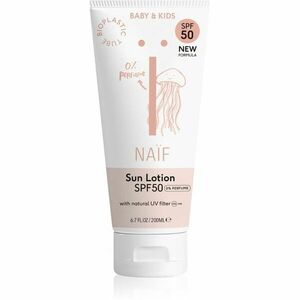 Naif Baby & Kids Sun Lotion SPF 50 opaľovací krém bez parfumácie pre deti od narodenia SPF 50 200 ml vyobraziť