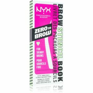 NYX Professional Makeup Zero To Brow Stencil Book šablóna na obočie 01 Thin 4 ks vyobraziť