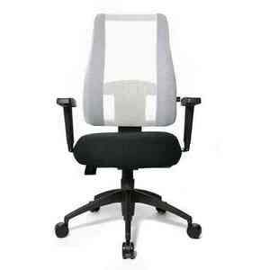 Balančná stolička Lady Sitness Deluxe W50/W503 - čierne sedadlo/biela sieťovina vyobraziť