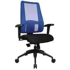 Balančná stolička Lady Sitness Deluxe W50/W506 - čierne sedadlo/modra sieťovina vyobraziť