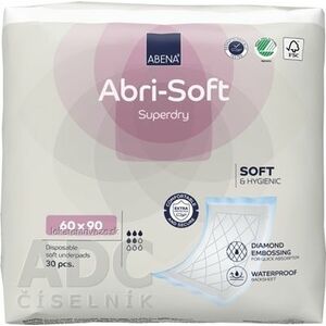 ABENA Abri-Soft Superdry podložka absorpčná, 60x90 cm, savosť 1500 ml, 1x30 ks vyobraziť