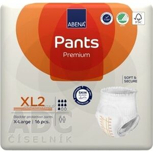 ABENA Pants Premium XL2 navliekacie plienkové nohavičky, boky 130-170 cm, savosť 1900 ml, 1x16 ks vyobraziť