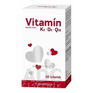 BIOMEDICA Vitamín K2+D3+Q10 cps 1x60 ks vyobraziť