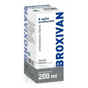 BROXIVAN 6 mg/ml perorálny roztok sol por (fľ.skl.hnedá+plast.odmer.) 1x200 ml vyobraziť