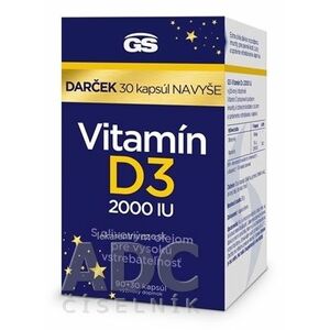 GS Vitamín D3 2000 IU darček 2023 cps 90+30 navyše (120 ks) vyobraziť