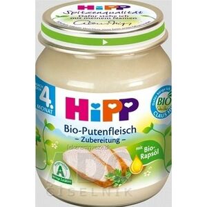 HiPP Príkrm BIO Morčacie mäso - pyré mäso (od ukončeného 4. mesiaca)(Bio-Putenfleisch-püriert) 1x125 g vyobraziť