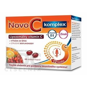 NOVO C KOMPLEX Lipozomálny vitamín C + vitamín D3 + zinok, kapsuly 1x60 ks vyobraziť