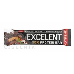 NUTREND EXCELENT PROTEIN BAR proteínová tyčinka, čokoláda+nugát s brusnicami 1x85 g vyobraziť