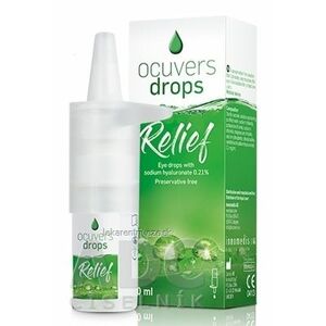 Ocuvers drops Relief očné kvapky s obsahom hyaluronátu sodného 0, 21%, 1x10 ml vyobraziť
