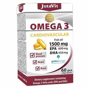 JUTAVIT Omega 3 kardiovaskulár 1500 mg 60 kapsúl vyobraziť