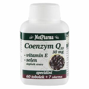 MEDPHARMA Coenzym Q10 30 mg + vitamín E + selén 67 tobolek vyobraziť