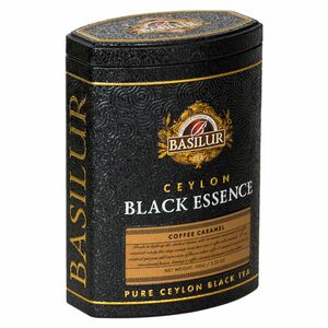 BASILUR Black essence coffee caramel čierny čaj 100 g vyobraziť