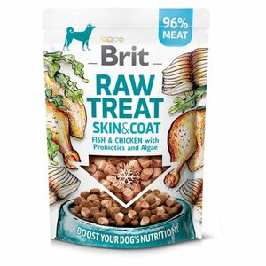 BRIT Raw Treat Skin&Coat Fish&Chicken maškrty pre psov 40 g vyobraziť