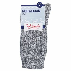 BELLINDA Dámske a pánske zimné ponožky 35-38 sivý melír 1 kus vyobraziť