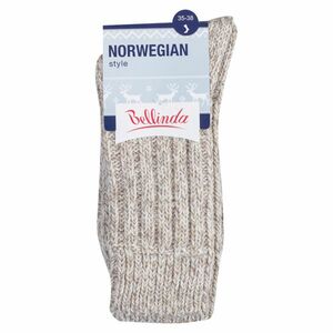 BELLINDA Dámske a pánske zimné ponožky 35-38 béžový melír 1 kus vyobraziť