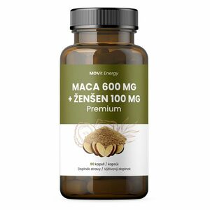 MOVIT ENERGY Maca 600 mg + ženšen 100 mg 90 kapsúl vyobraziť