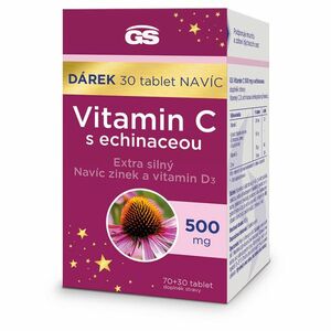 GS Vitamín C 500 mg s echinaceou 70 + 30 tabliet NAVYŠE vyobraziť