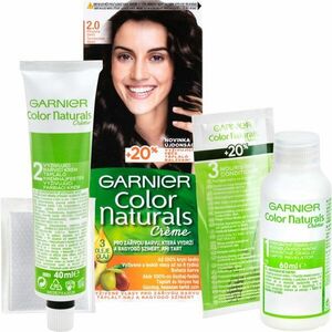 Garnier Color Naturals Creme farba na vlasy odtieň 2.0 Soft Black 1 ks vyobraziť