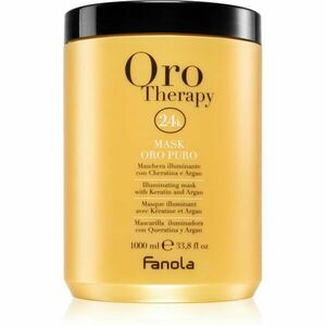 Fanola Oro Therapy Mask Oro Puro rozjasňujúca maska pre matné vlasy 1000 ml vyobraziť