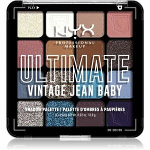 NYX Professional Makeup Ultimate Shadow Palette očné tiene odtieň Vintage Jean Baby 16 ks vyobraziť