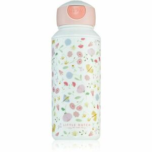 Little Dutch Drinking Bottle Pop-up Flowers & Butterflies detská fľaša s rúrkou 400 ml vyobraziť