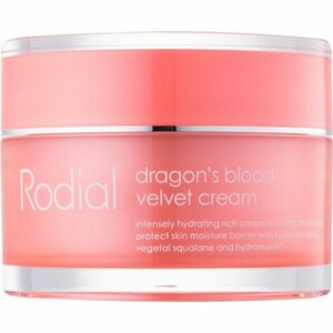 Rodial Dragon's Blood Velvet Cream pleťový krém s kyselinou hyaluronóvou pre suchú pleť 50 ml vyobraziť