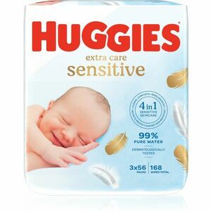 Huggies Extra Care Triplo vlhčené obrúsky pre deti 3x56 ks vyobraziť