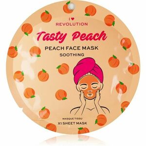 I Heart Revolution Tasty Peach upokojujúca plátienková maska pre citlivú pleť 1 ks vyobraziť