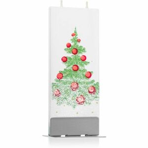 Flatyz Holiday Christmas Tree with Snow dekoratívna sviečka 6x15 cm vyobraziť