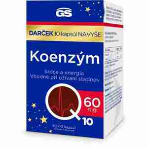GS Koenzym Q10 60 mg. 60+10 darček vyobraziť
