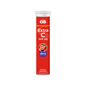 GS Extra C 500 eff.tbl. 20+5 červený pomaranč vyobraziť