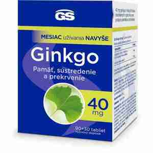GS Ginkgo 40 mg tbl. 90+30 vyobraziť